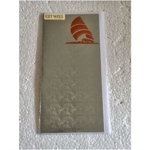 Get Well - Silver Foil Card