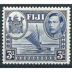 Fiji 1938 SG257 3d Blue Mounted Mint .. ..