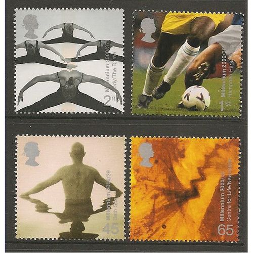 Great Britain 2000 Body & Bone Unmounted Mint NHM SG 2166-2169 Millennium stamp