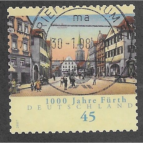GER 2007 €0.45 (S/A) 'FURTH' FINE USED (EBID53-687)