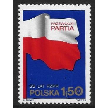 Mi 2289 (**): 25th Anniversary of the Polish United Workers' Party.