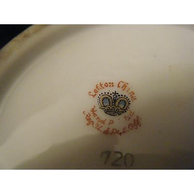Vintage Lefton #720 Pink Flowers & Green Leaves Bisque Vase