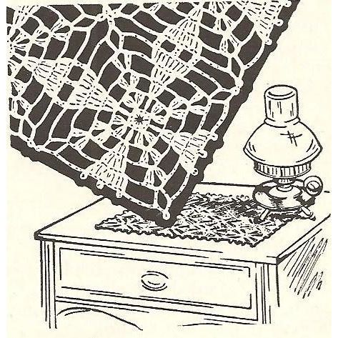 Crochet Doily Pattern Night Table Doily