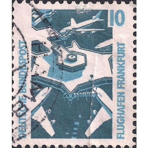 GERMANY, AIR, Frankfurt Airport, blue 1988, 10Pf