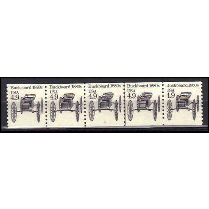2124 4.9c Buckboard Very Fine MNH Dry Gum PNC 4/5 X0311
