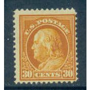 420 30c Benjamin Franklin Barely Clears MMH NA1679
