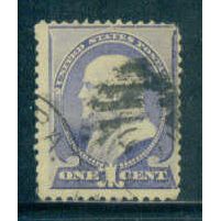 Used 212 1c Benjamin Franklin Average Plus M01580