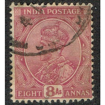 India 1926 8a Reddish Purple SG212 FU