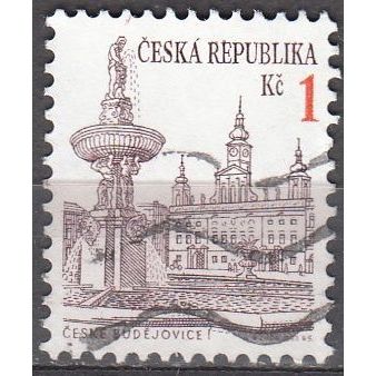 Ceska Republika 1993 Michel 12 O Cote (2009) 0.10 € Vue de Ceske Budejovice