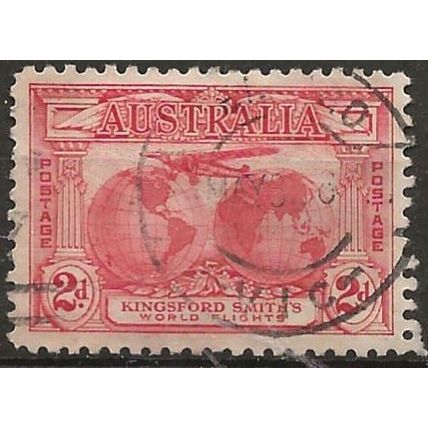 Australia 1931 SG121 2d Rose-Red Kingsford Smith Fine Used .