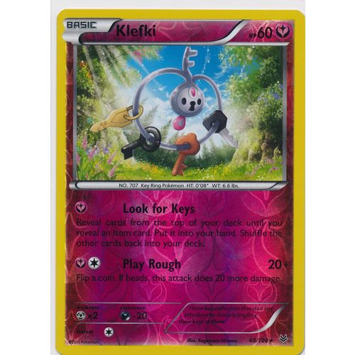 Pokemon Roaring Skies #48/108 Klefki Rev Holo