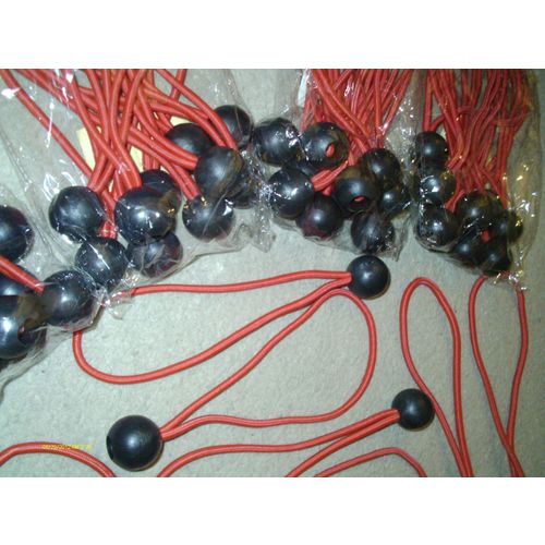 50 pcs 8" RED PURE RUBBER ball bungee TIE DOWN CANOPY TARPS DISPLAYS TRADE SHOWS