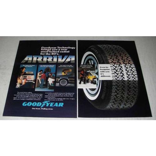 1980 Goodyear Arriva Steel-Belted Radial Tire Ad