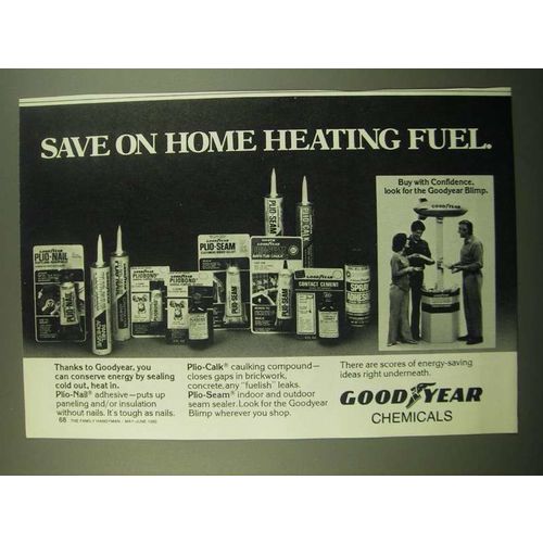 1980 Goodyear Chemicals Ad - Plio-Nail, Plio-Calk and Plio-Seam