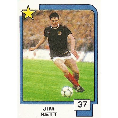 Panini's 1988 Soccer Superstars Card Collection: No. 37 - Bett