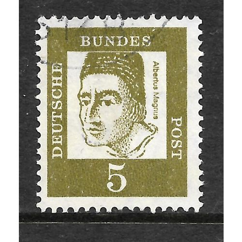 GERMANY BERLIN 1961 SG B194 5pf OLIVE MAGNUS FAMOUS GERMAN FINE USED#4