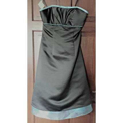 Mori Lee Chocolate Knee Length Dress Prom Bridesmaid Special Occasion UK 12 £155