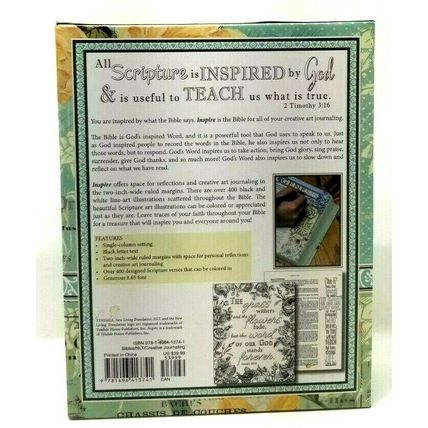 Inspire Bible NLT - The Bible for Coloring & Creative Journaling (G30)
