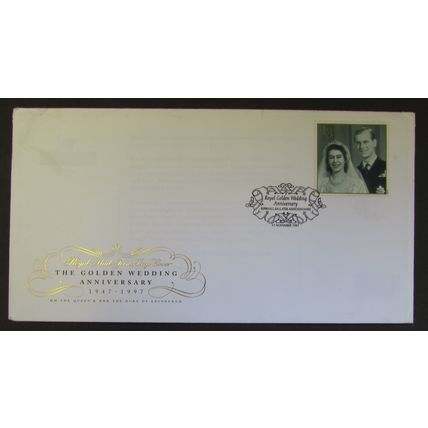 ROYAL MAIL - ROYAL GOLDEN WEDDING 43p FIRST DAY COVER 1997