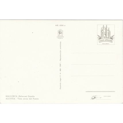 6x4 Continental size printed Alcudia Majorca Mallorca Aerial Spain