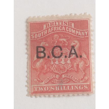 British Central Africa 1891 2/- 2s Vermilion Mounted Mint MM SG 8 Arms Stamp