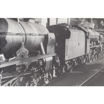 Royal Scot Sisters 46144 46153 Riflemen Train at Patricroft Station Postcard