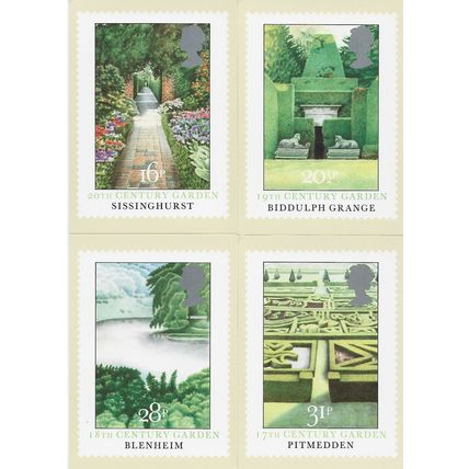 GB 1983 August PHQ M set of 4 British Gardens