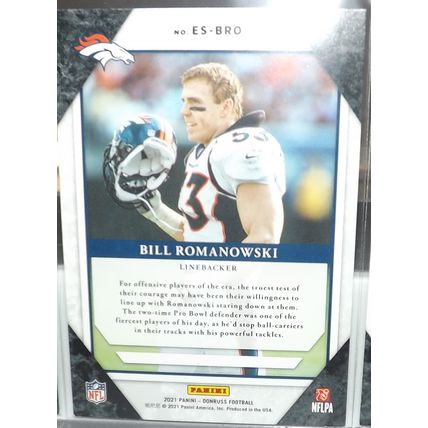 2021 Panini Donruss BILL ROMANOWSKI (Broncos) Elite Series #ES-BRO