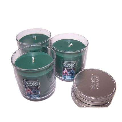 Yankee Candle Magical Frosted Forest Scented Tumbler Candle 7 oz each - Lot of 3