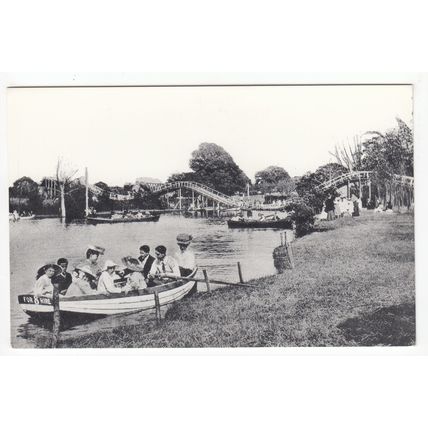 Victoria Gardens Burgess Hill Reproduction Postcard West Sussex
