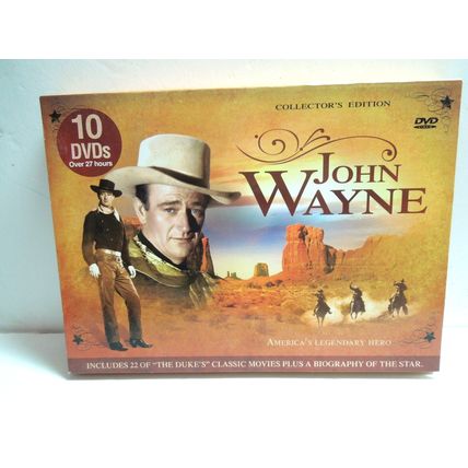 John Wayne: Americas Legendary Hero (DVD, 2011, 10-Disc Set) 22 movies 10 DVD's