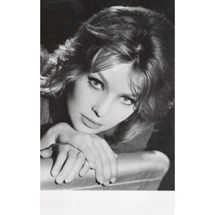 Annette Vadim Stroyberg Danish Film Actress Old Real Photo Rare Postcard