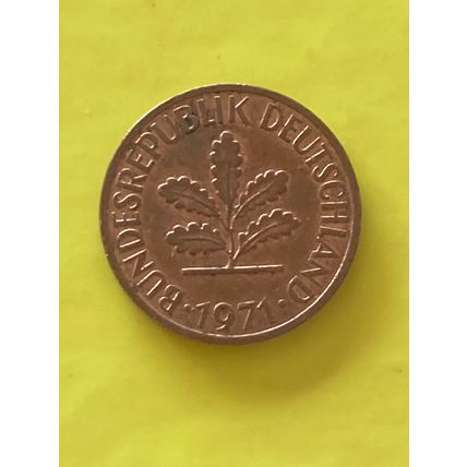 Umlaufmünze Deutschland 1 Pfennig 1971 J