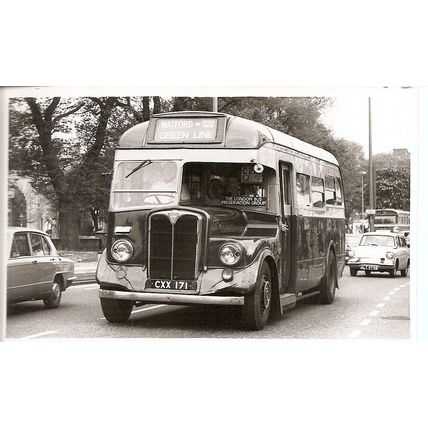 Black & White Photograph of London Transport - CXX 171