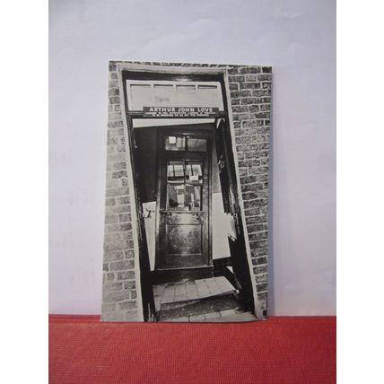ARTHUR JOHN LOVE, FRONT DOOR, GLYNNE ARMS, "CROOKED HOUSE", DUDLEY postcard =