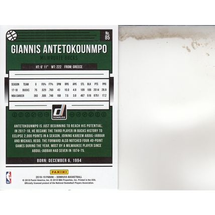 GIANNIS ANTETOKOUNMPO 2018 AUTOGRAPHED MILWAUKEE BUCKS WORLD CHAMPION FPRWARD