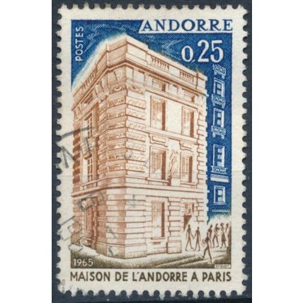Opening of Andorra House, Paris - Andorra French 1965 - F H - MiNr 194