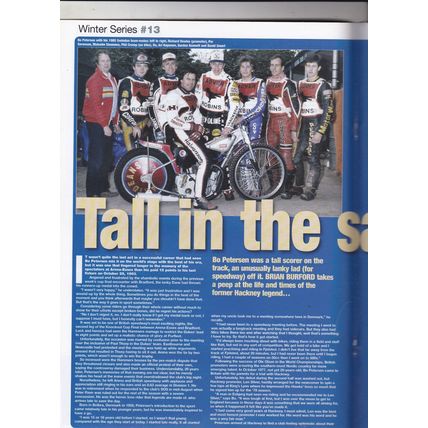 Speedway Star magazine : February 23, 2013. Glasgow & Workington track reviews