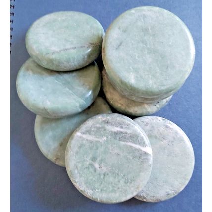1X Jade Massage Round Hot cold natural stone therapy treatment spa salon