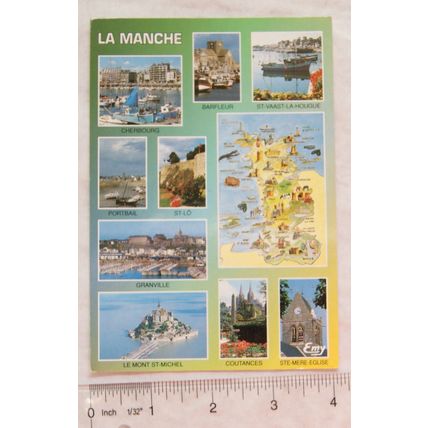 1997 postcard La Manche, France - multi-view