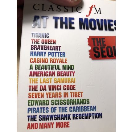 Classic FM at the Movies: The Sequel. 3 CD Set, 41 Tracks, 2007