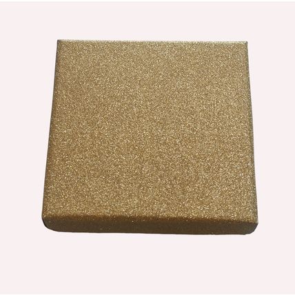Gold glitter gift boxes necklace bracelet box approx 9 cm x 9 cm x 2 cm