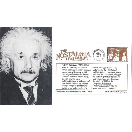 Postcard Albert Einstein German Nobel Prize Winner Quantum Theory - Nostalgia