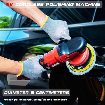 IRONFIST Cordless Orbital Polisher Compatible with Milwaukee M18 Battery, Car Po