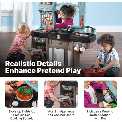 Step2 Best Chefs Kids Kitchen Playset, Indoor/Outdoor Kitchenette, Interactive P