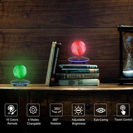 Floating Moon Lamp 16 Colors Remote Control Night Light Brightness Adjustable fo
