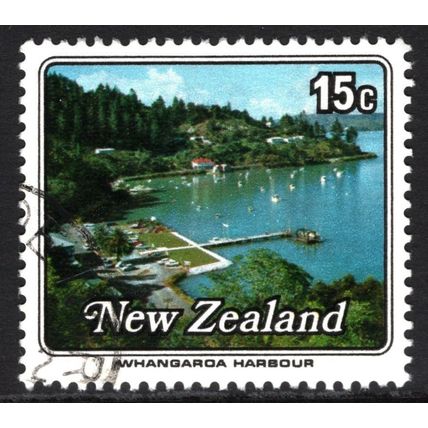 NEW ZEALAND 1979: SMALL HARBOURS - 15c WHANGAROA USED (G2)