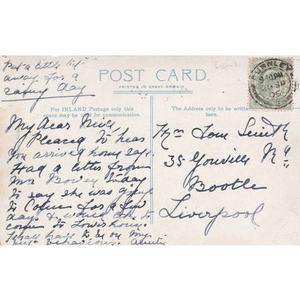 EC386 BURNLEY - MANCHESTER ROAD. PRINTED POSTCARD BY VALENTINE.