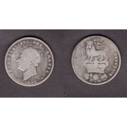 Great Britain. George IV. Shilling 1829. dy22918