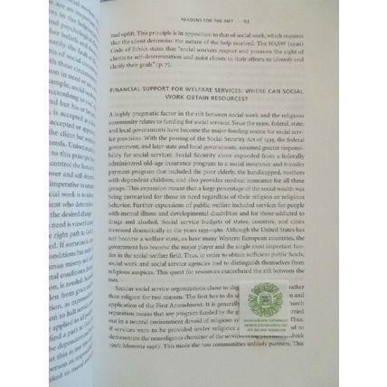 THE NEWER DEAL SOCIAL WORK AND RELIGION IN PARTNERSHIP by RAM A CNAAN